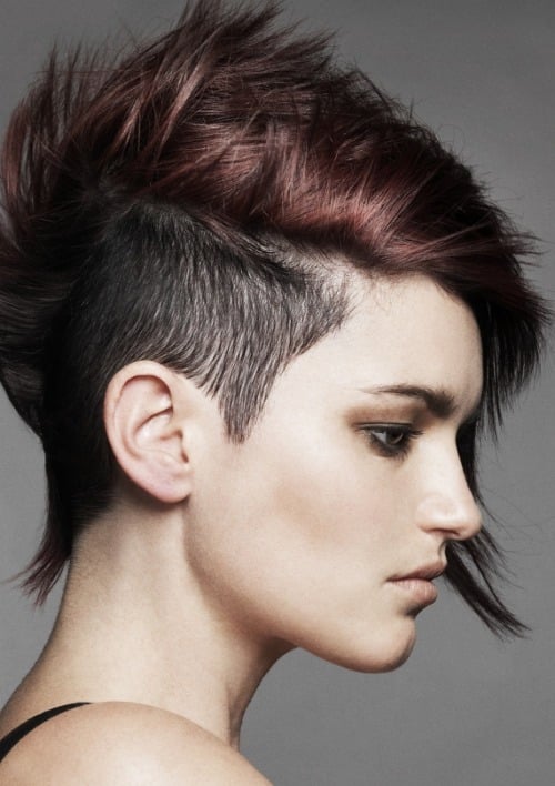 36 Sexy And Hot Half Shaved Hairstyles