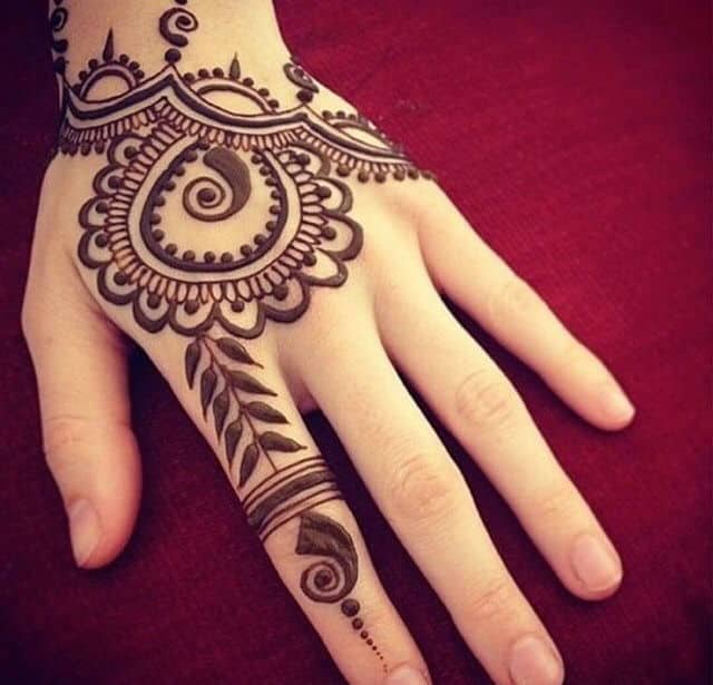 Ethnic paisley hand draw tattoo design henna Vector Image