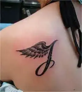 angel symbol tattoo