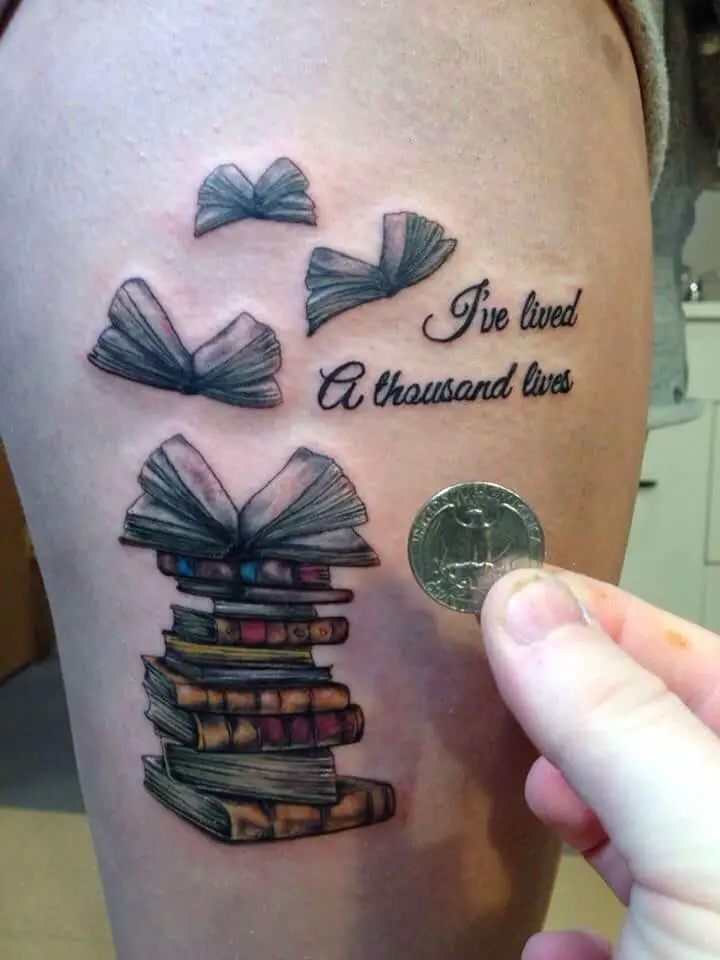 19 Sweet Book Tattoos On Wrist  Tattoo Designs  TattoosBagcom