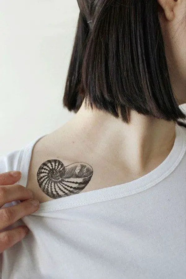 37 Unique Shell Tattoo Design Ideas