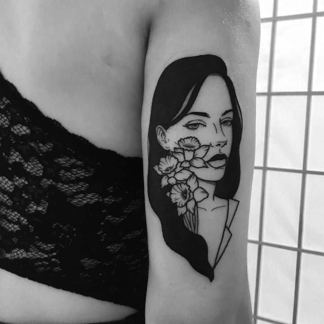 Mysterious Women in Illustrative Portrait Tattoos