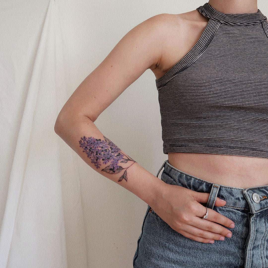 Top 20 Lilac Tattoo Ideas and Their Symbolisms