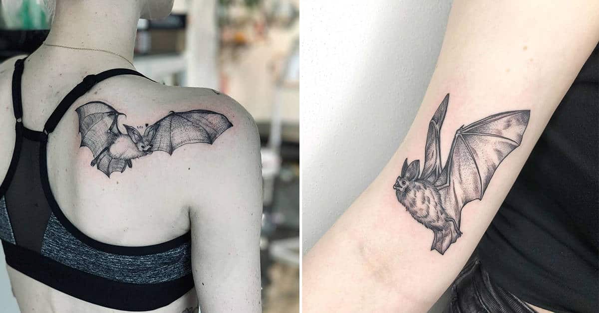 bat wings on leg tattooTikTok Search