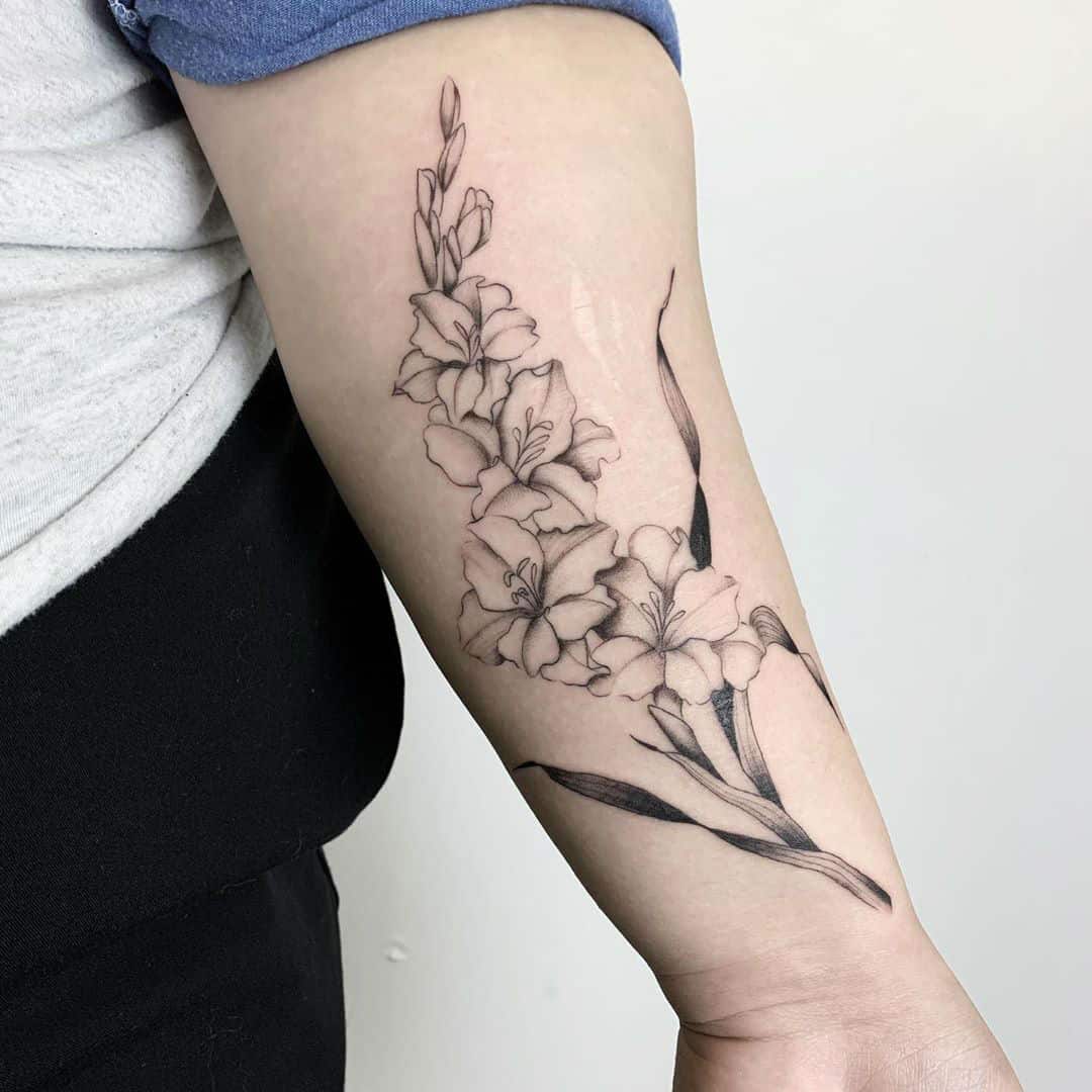 Top 101 about gladiolus flower tattoo unmissable  indaotaonec