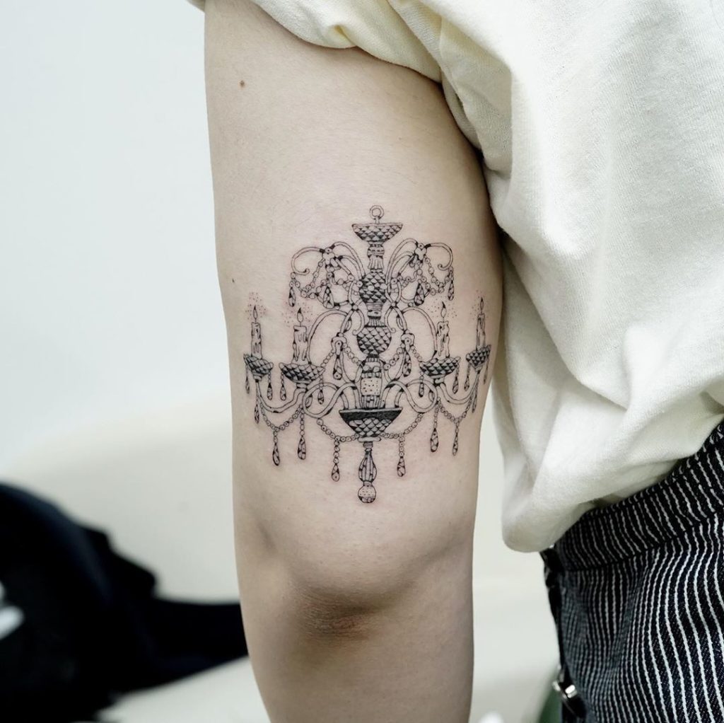 23 Chandelier Tattoo Examples with Details SORTRA