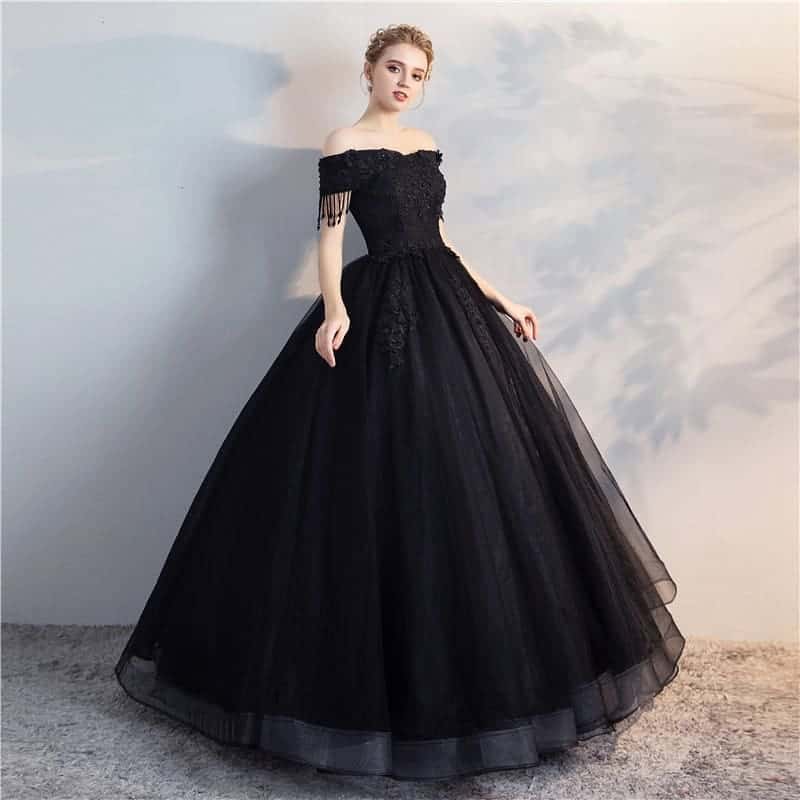 25 The Most Beautiful and Extraordinary Black Wedding Dress Ideas – SORTRA