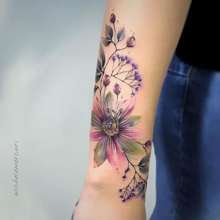 25 Romantic and Delicate Passiflora Tattoo Design Ideas – SORTRA
