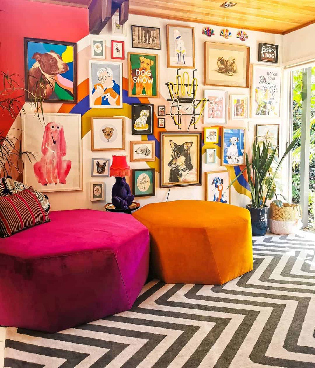 Charming Home Interior In Eclectic Style by Evie Kemp